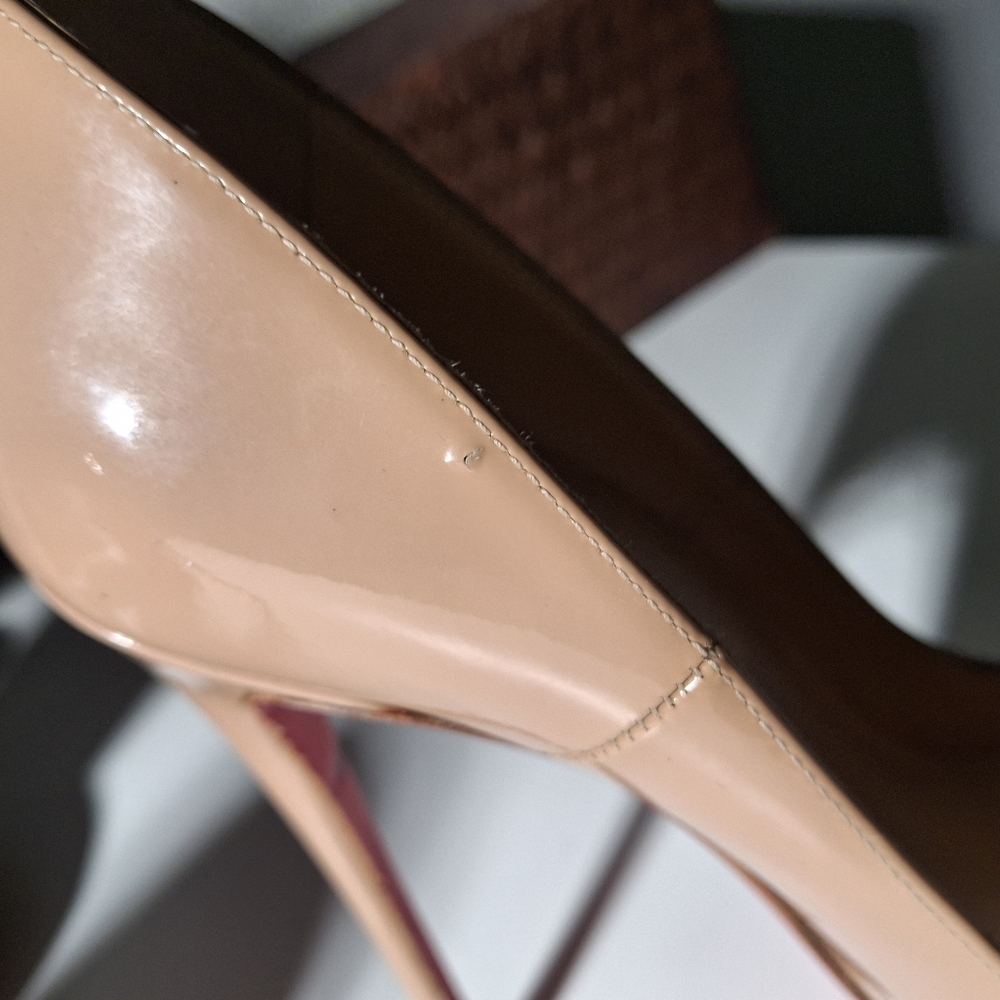 Christian Louboutin Red Bottom Nude Heels - Picture 11 of 12